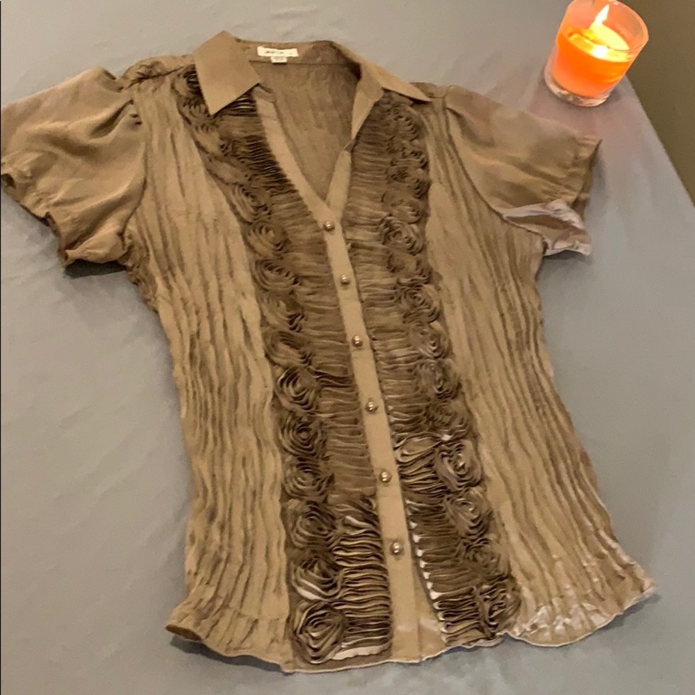 Gold unique blouse